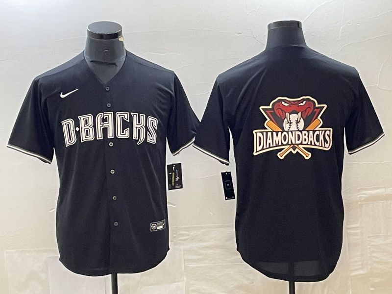 Men Arizona Diamondback Blank Black Game Nike 2023 MLB Jersey style 7